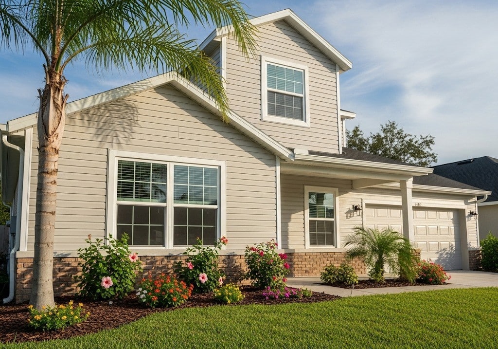Florida residential house with insulated siding