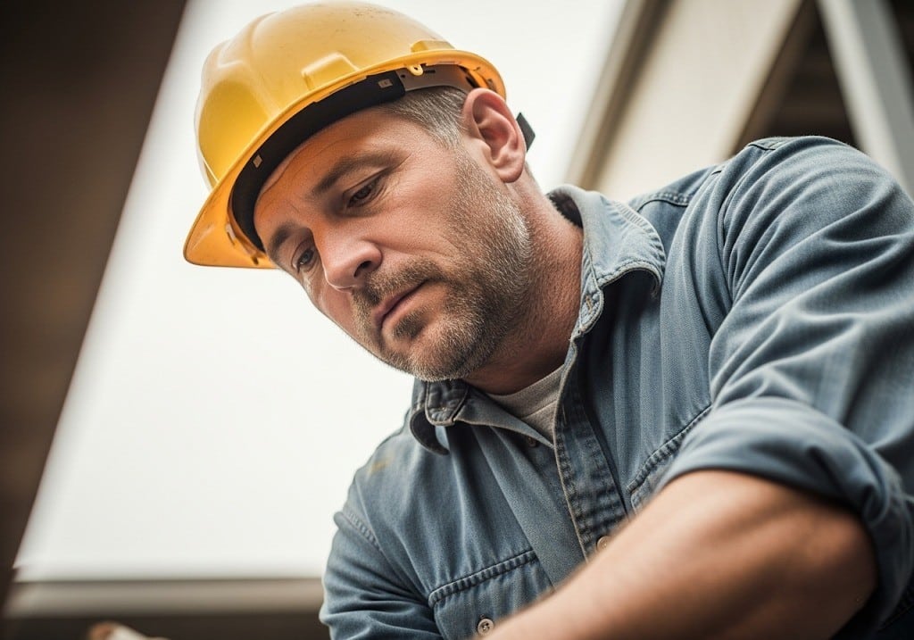 man in hard hat