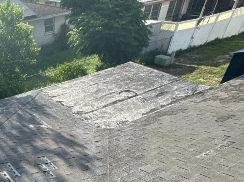 roof under repair by RNC Roofing