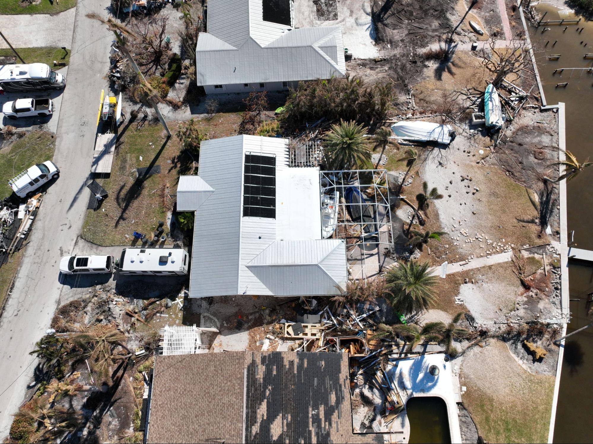 houses after a hurricane