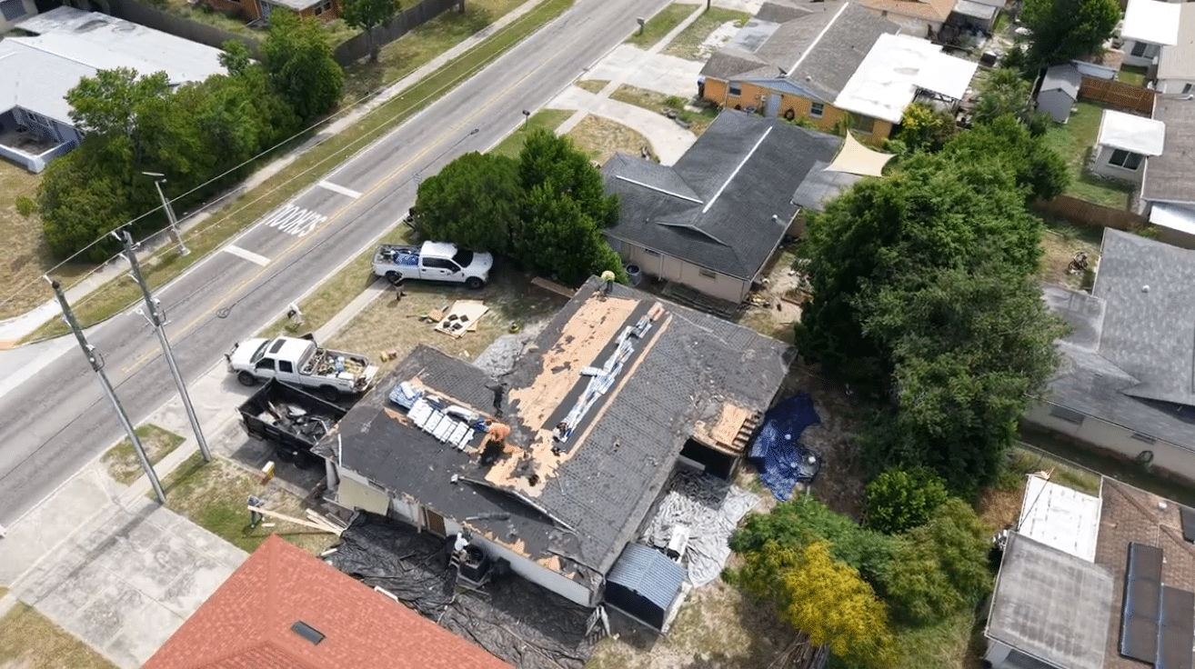 Ready Nation Contractors team working on a roof