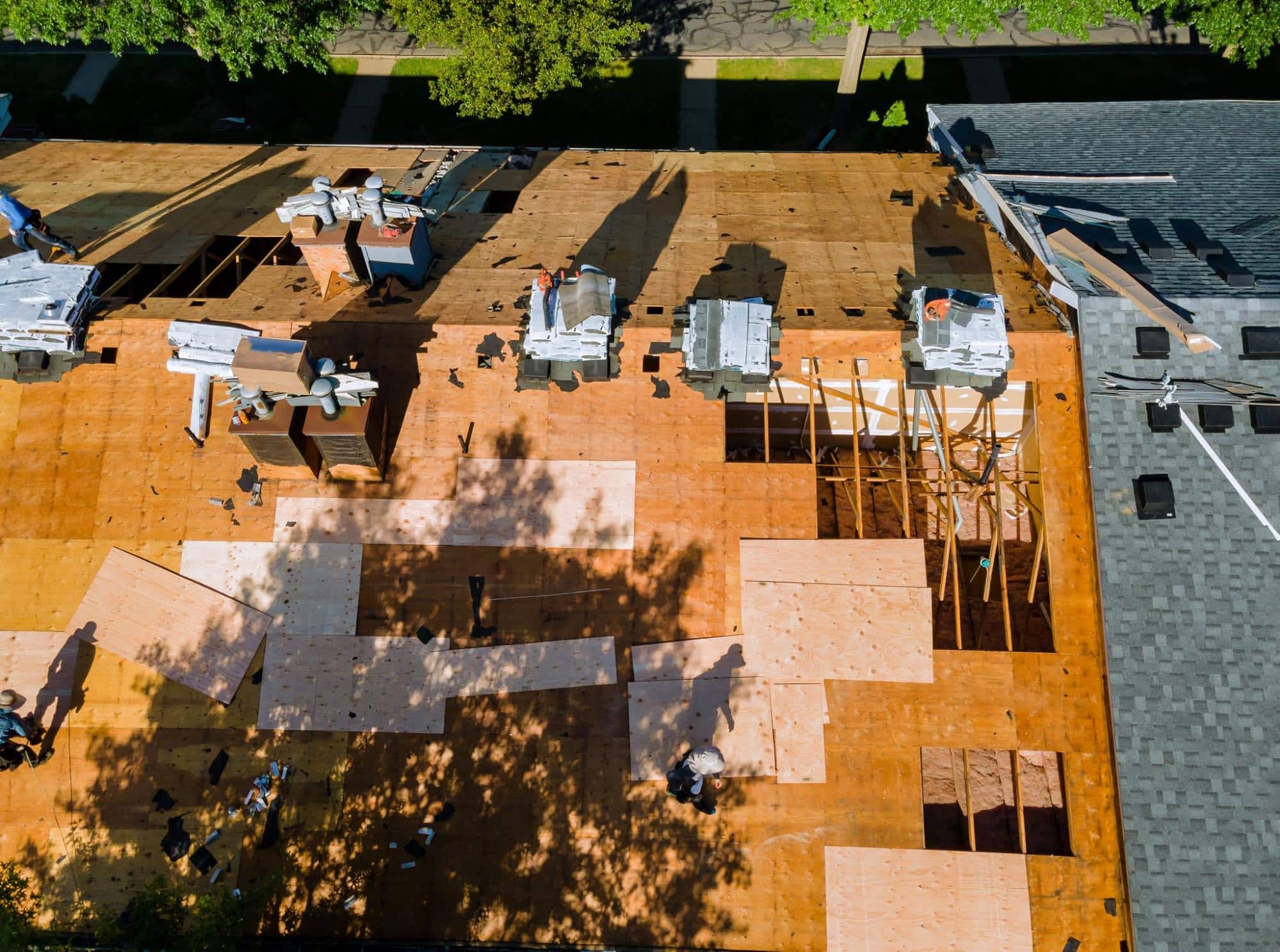 roof under repair